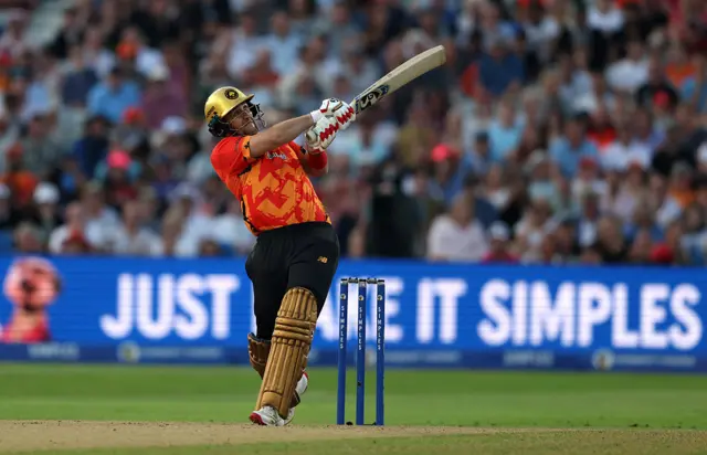 Liam Livingstone of Birmingham Phoenix bats