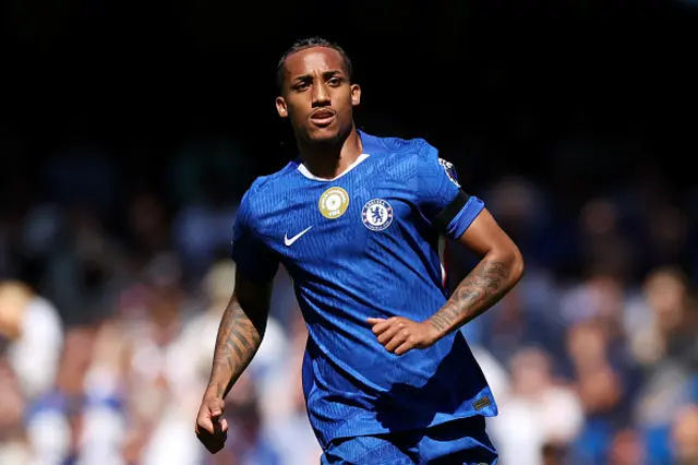 Joao Pedro of Chelsea looks on