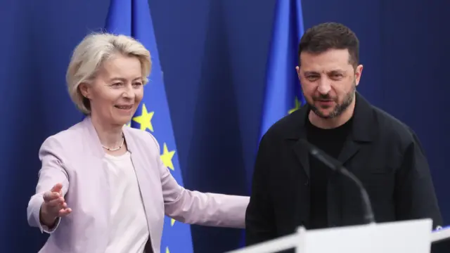 von der Leyen and Zelensky