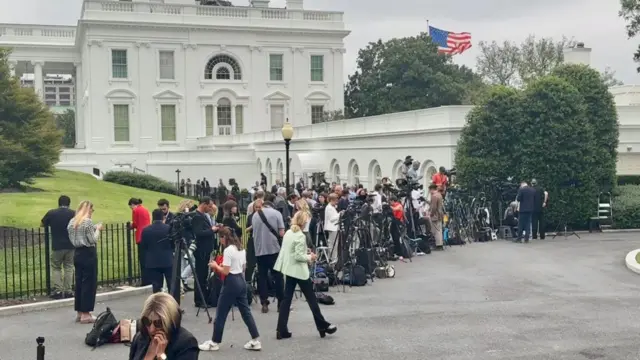 Reporters at the White House