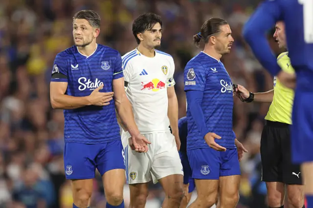 James Tarkowski of Everton reacts