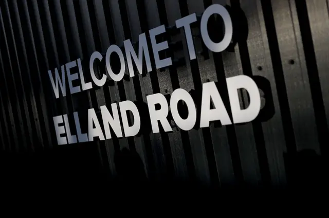 Welcome to Elland Road sign