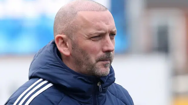 Glenavon manager Paddy McLaughlin