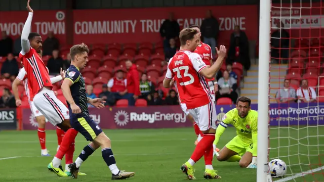 Toby Mullarkey's own goal gives Crewe the lead at Fleetwood