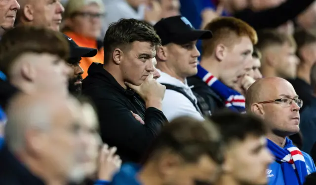 Rangers fans look dejected