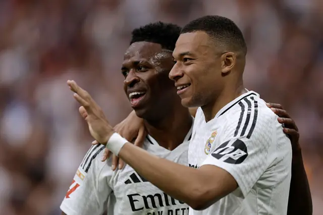 Vinicius Jr and Kylian Mbappe