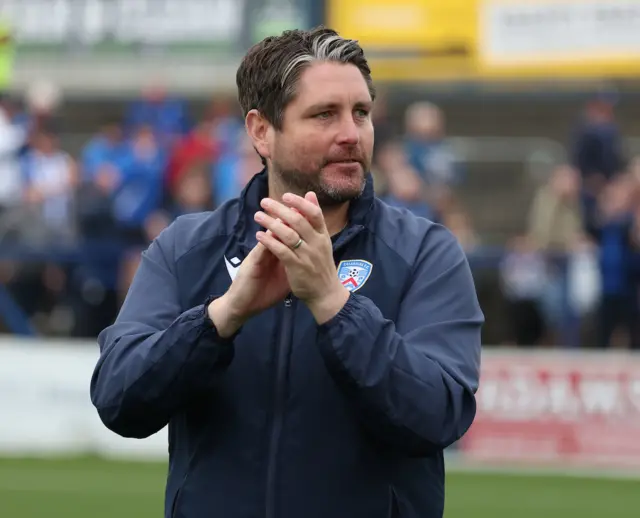 Coleraine manager Ruaidhri Higgins
