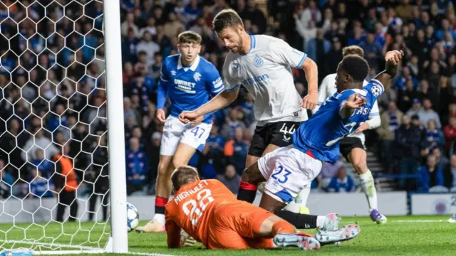 Gassama has a goal disallowed for Rangers