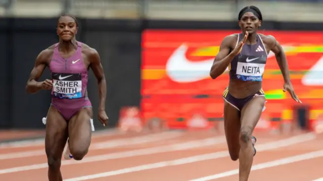 Dina Asher-Smith and Daryll Neita