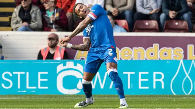 Tavernier celebrates making it 1-0