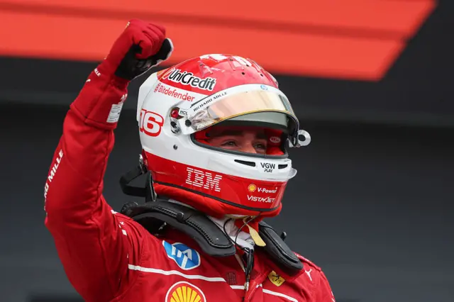 Charles Leclerc at the Hungarian Grand Prix
