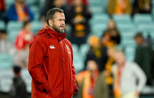 British & Irish Lions head coach Andy Farrell