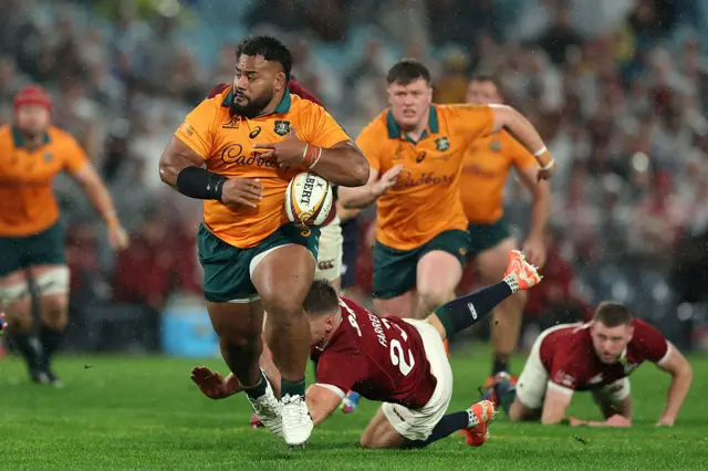 Taniela Tupou of the Wallabies