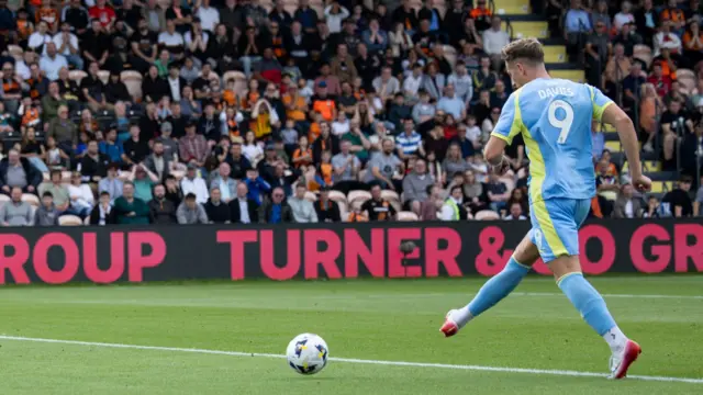 Will Davies scoring for Fleetwood