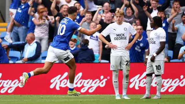 Rubin Colwill celebrates scoring