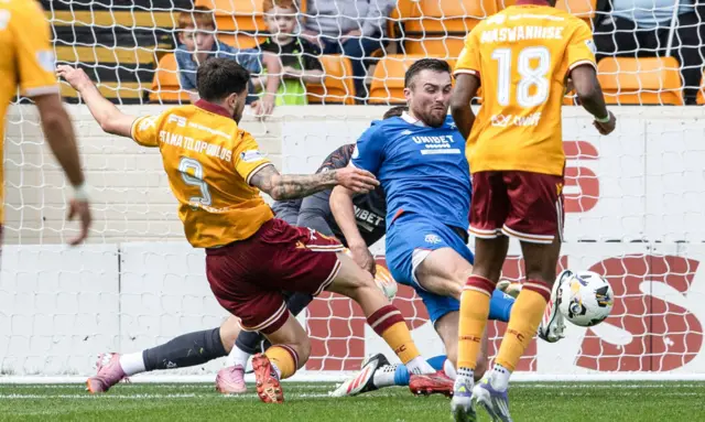 Motherwell 0-1 Rangers