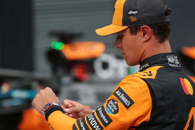 Lando Norris at the Hungarian Grand Prix
