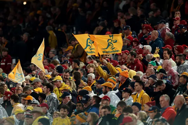 Spectators show their support