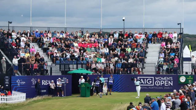 Darcey Harry on first tee