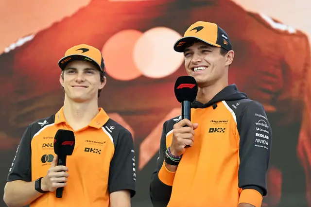 Oscar Piastri and Lando Norris