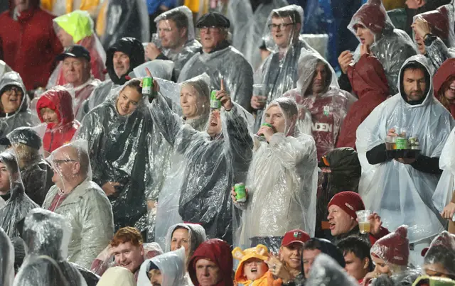 Spectators show their support