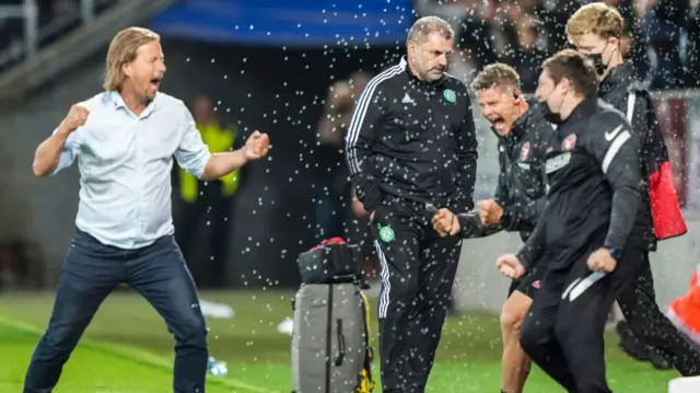 Midtjylland v Celtic in 2021