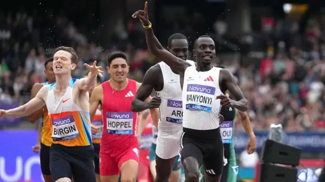 Max Burgin finishes third at the London Diamond League
