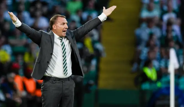 Manager Rodgers is cutting a frustrated figure on the sidelines