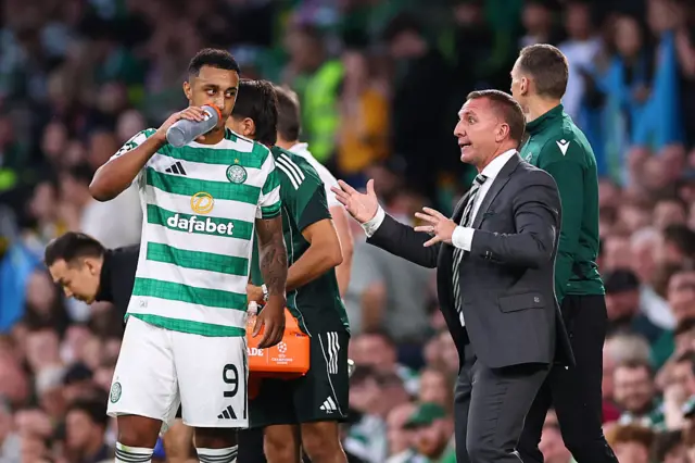 Adam Idah and Brendan Rodgers