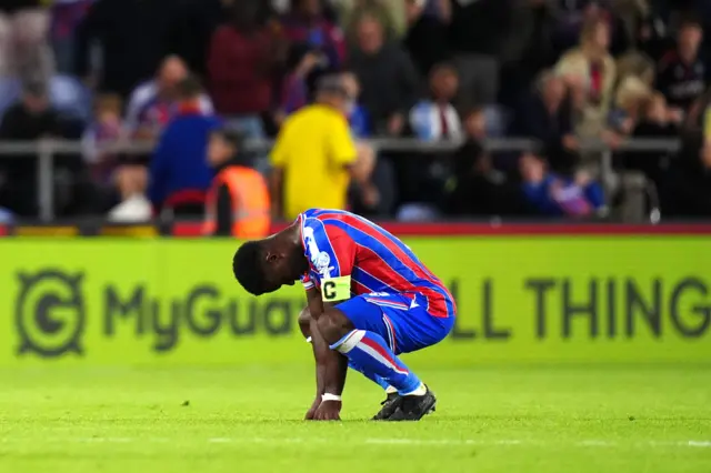 Guehi stands on his haunches at full time