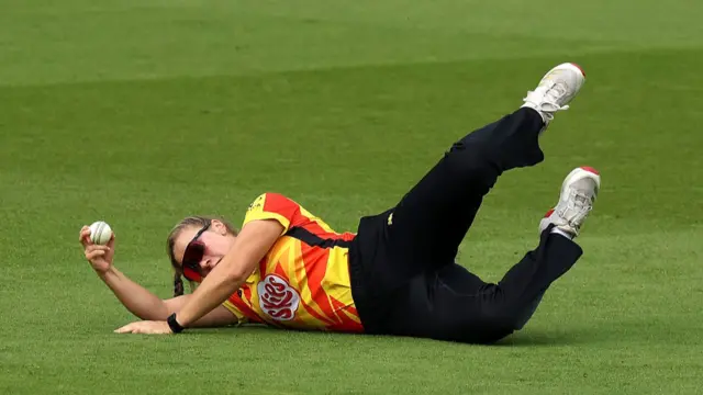 McCarthy takes a wonderful diving catch to remove Gardner