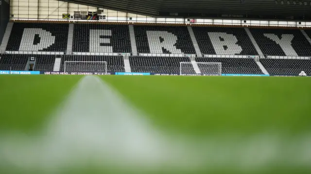 Pride Park ahead of kick-off