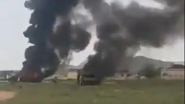Burning aid trucks
