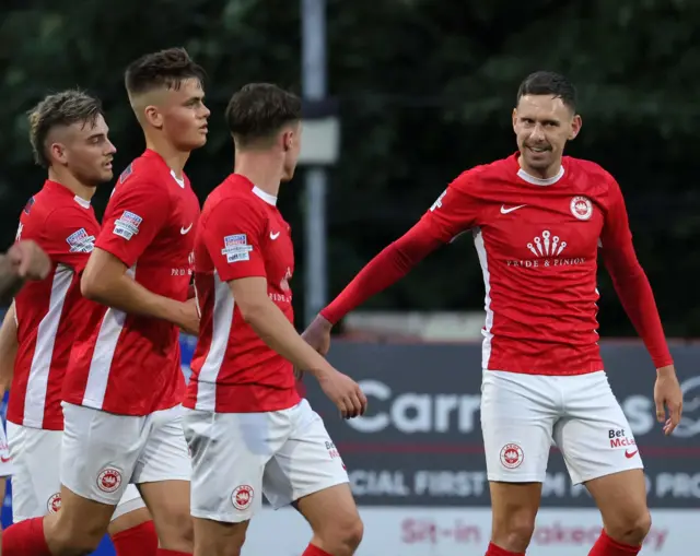 Mark Randall celebrates