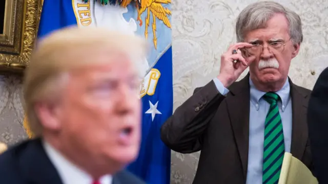 Donald Trump and John Bolton in 2018
