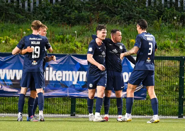 Tiernan O'Connor celebrates goal