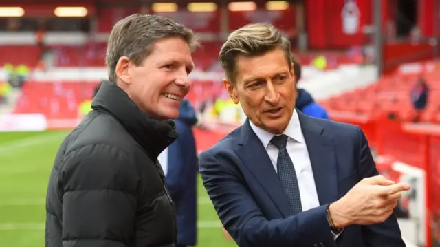 Oliver Glasner and Steve Parish