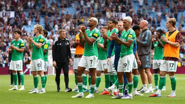 Newcastle players
