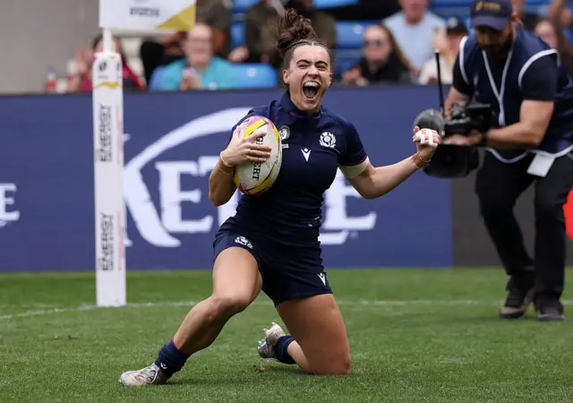 McGhie celebrates