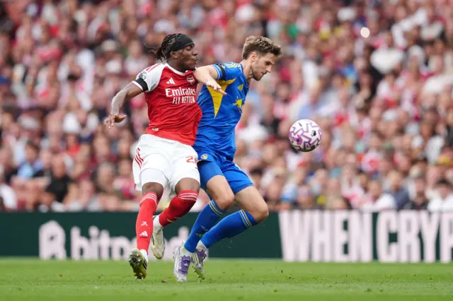 Stach is fouled by Madueke