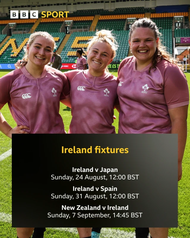 Ireland fixtures