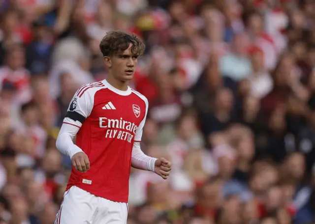 Dowman plays for Arsenal