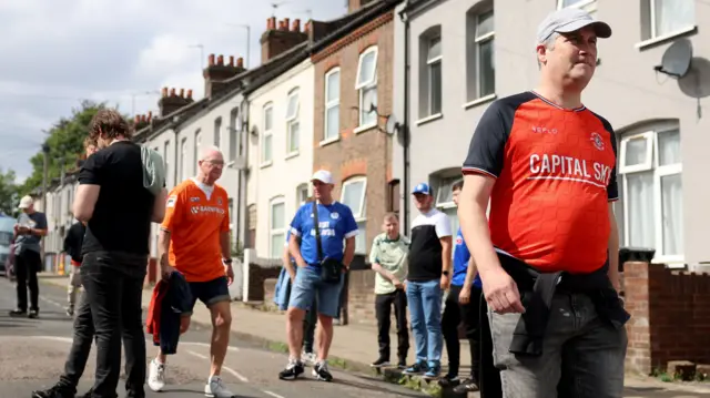 Luton and Cardiff fans heading to their League One game