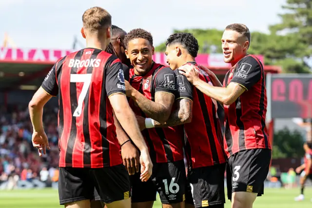 Marcus Tavernier of Bournemouth celebrates