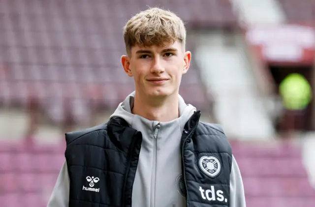 Hearts' James Wilson arrives ahead of a William Hill Premiership match between Heart of Midlothian and Motherwell at Tynecastle Park,