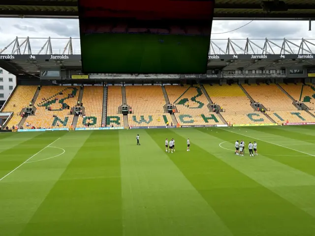 Carrow Road before kick-off