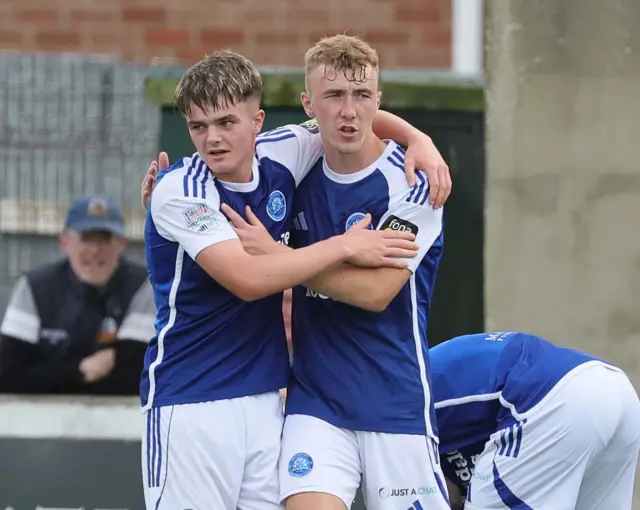 Paul McGovern celebrates