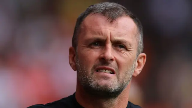 Nathan Jones grimaces