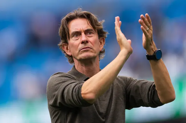 Thomas Frank manager / head coach of Tottenham Hotspur celebrates