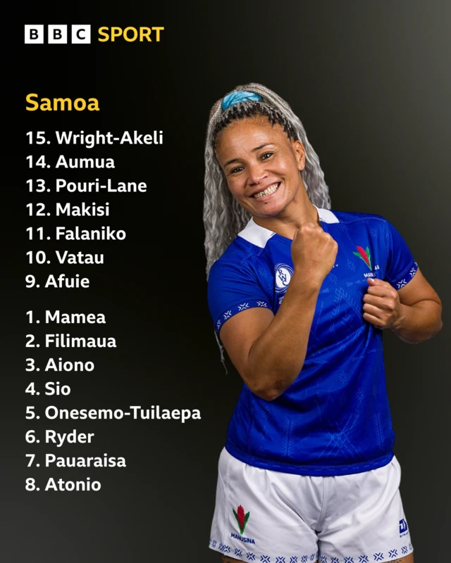 Samoa line-up